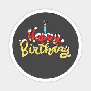 Happy Birthday Cake Boy Magnet